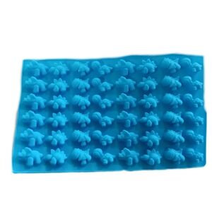 Blue Silicone Dinosaur Chocolate Mold